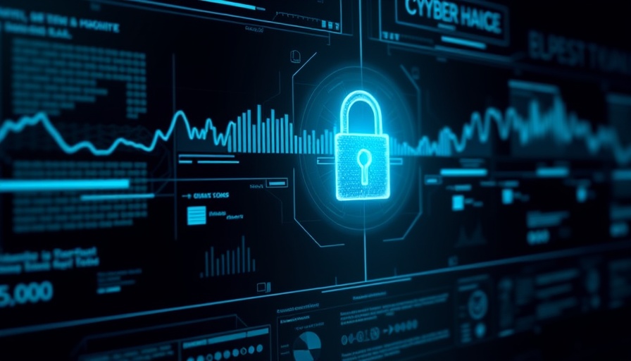 DevSecOps Expansion concept with digital security lock and data graphs.