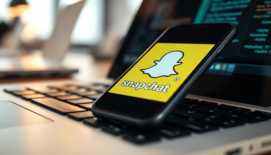 Snapchat logo on smartphone, illustrating Snap advertising strategies for small businesses.