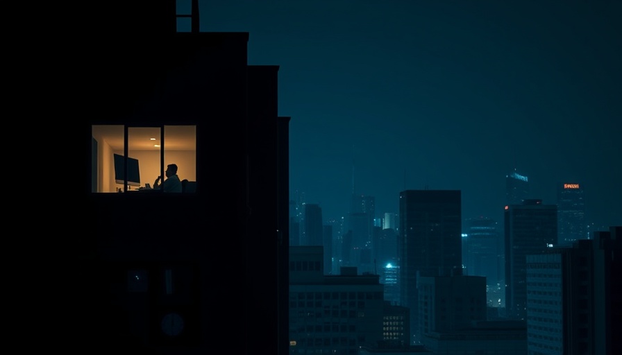 Office building at night with lit window, no tax on overtime.
