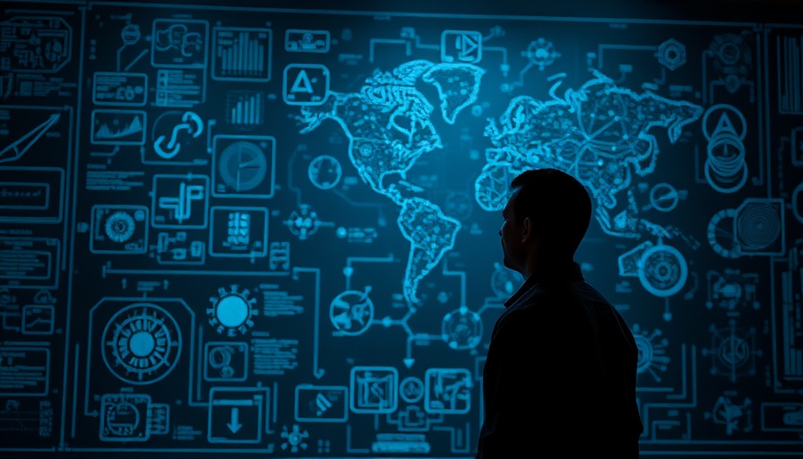 Silhouetted man exploring DevOps job opportunities in a tech-themed setting.