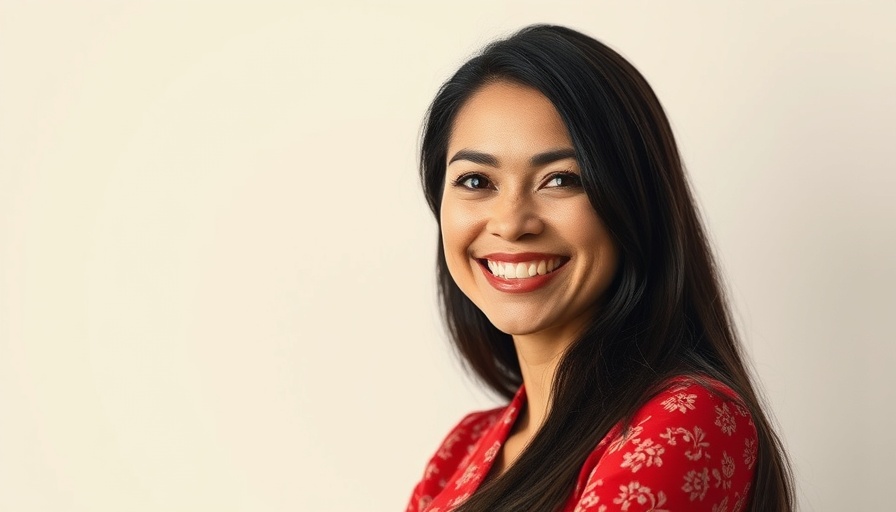 Confident woman smiling, representing intangibles in business success.
