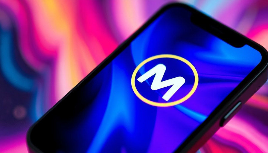 Smartphone showing Meta logo highlighting AI investment.