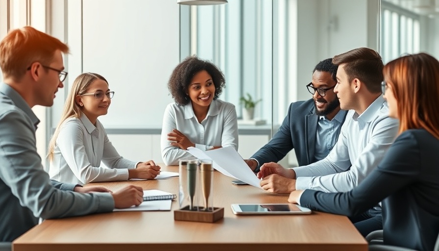 Agile Leadership spotlight in a modern business meeting setting.