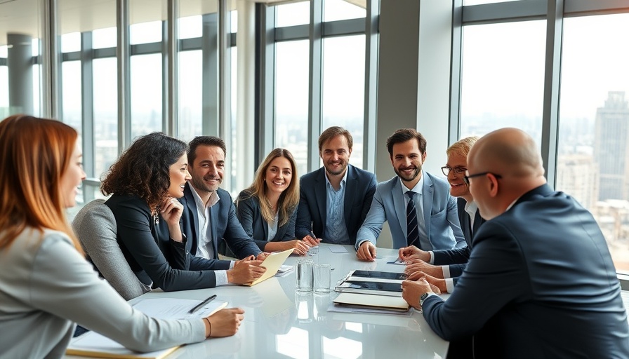 Agile Leadership spotlight with team leader in office setting.