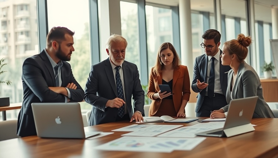 Agile Leadership Spotlight in professional office meeting.