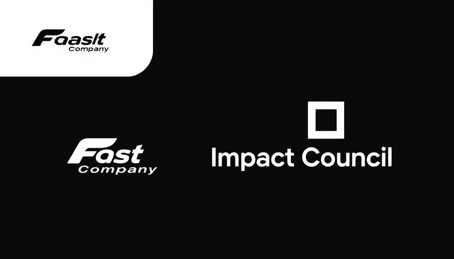 Fast Company Impact Council logo, monochrome design