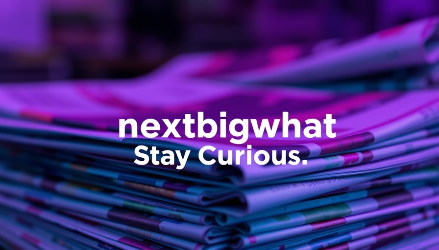 AI-Generated Ads for Small Business with digital newspaper theme.