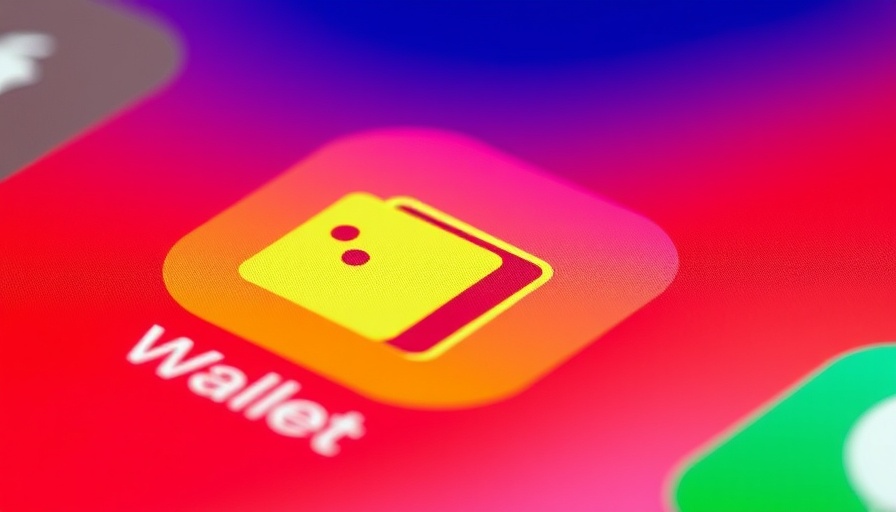 Close-up of Apple Wallet app icon on smartphone screen.