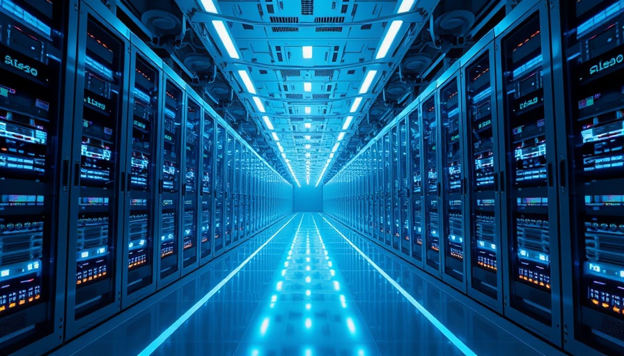 Futuristic server room illustrating beating mainframe delivery bottlenecks.