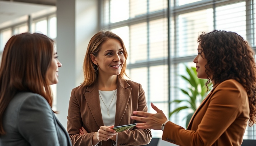Women practicing effective feedback techniques in a modern office.