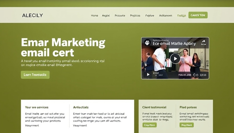 Homepage of ecommerce email marketing agencies with service overview.