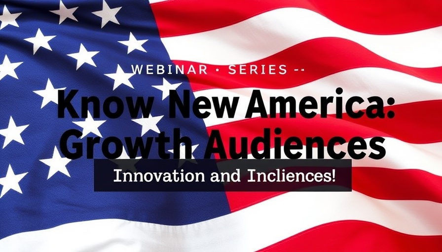 Webinar banner on Growth Audiences with an American flag background.