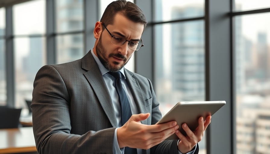 Business professional reviewing data for MCP Clients Security Risks.