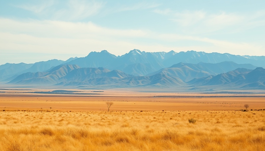 Golden grasslands extend to distant mountains under a bright blue sky, embodying perspective means power in uncertain times.