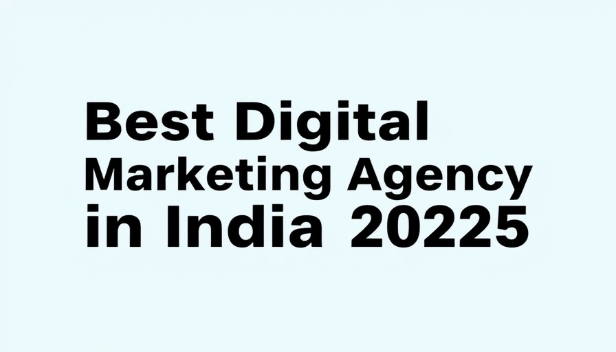 Best Digital Marketing Agency in India 2025 graphic.