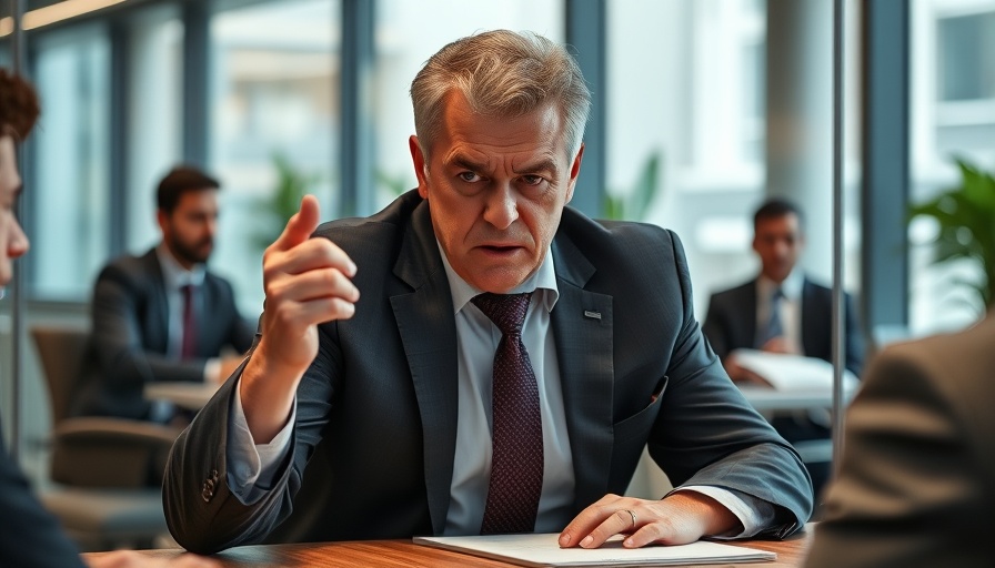 CEO showing anger in a meeting, impacting leadership dynamics.