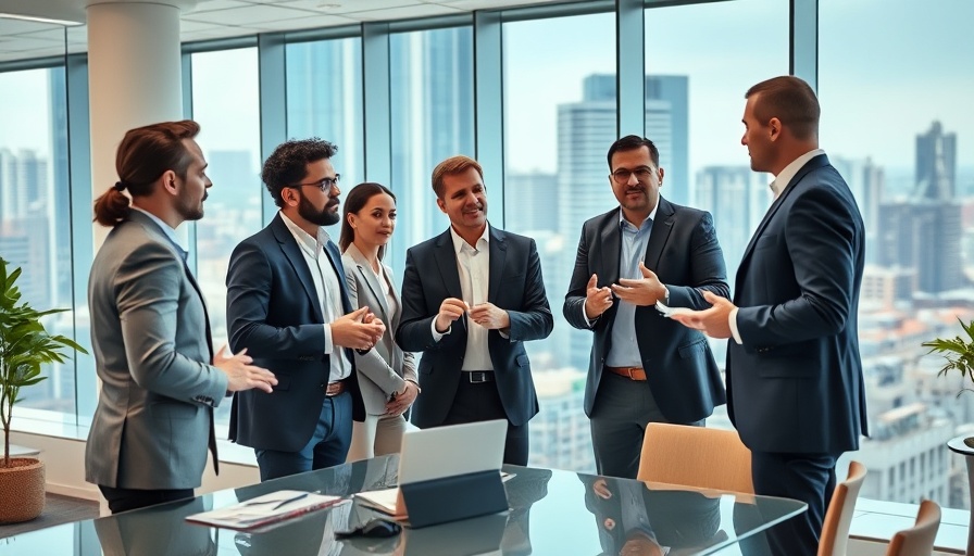 Agile Leadership spotlight in modern office with diverse team.