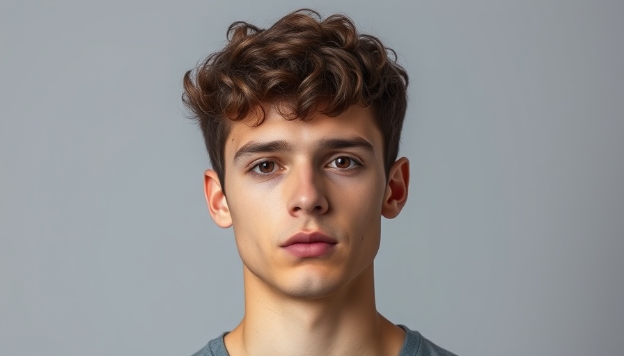 Black and white portrait of a young man related to art forgeries.