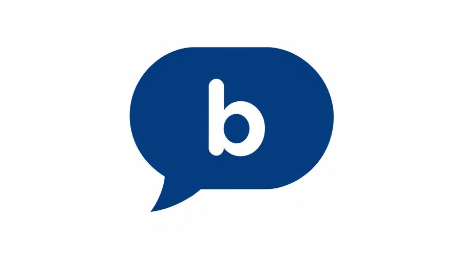 Minimalist blue "b" icon symbolizing business marketing