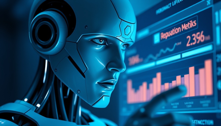 AI-powered reputation management interface with robot