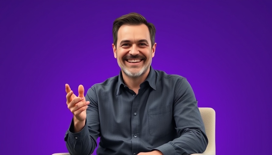 Confident man discussing viral marketing strategies on stage.