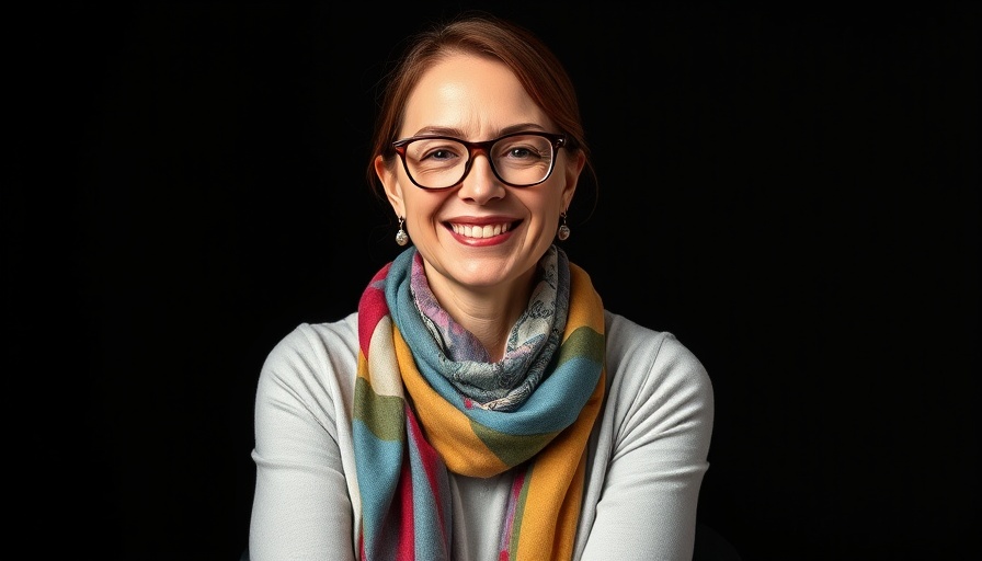 Professional portrait of a smiling woman, Pittsburgh International Airport transformation