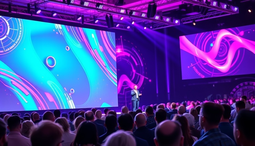 Dynamic keynote speaker at a cyber conference discussing AI-Driven Cyber Threats.