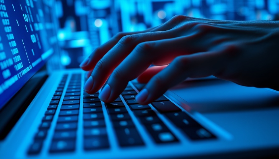 Typing hands with digital code overlay symbolizing unifying DevOps workflows.