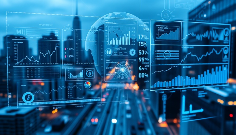 Futuristic DevOps digital interface with data graphs in software engineering