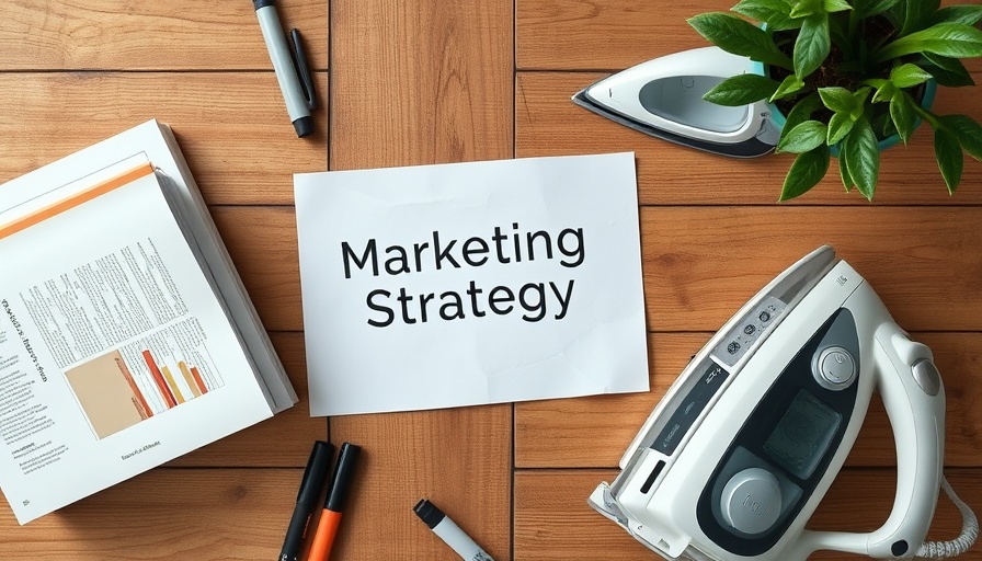 Wooden desk with marketing books and a crumpled strategy note.