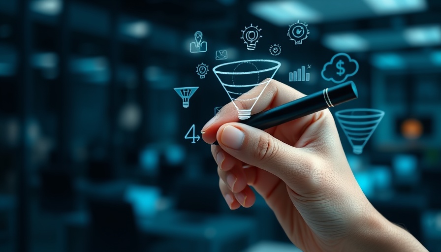 Funnel automation concept with systeme.io logo and digital graphics.
