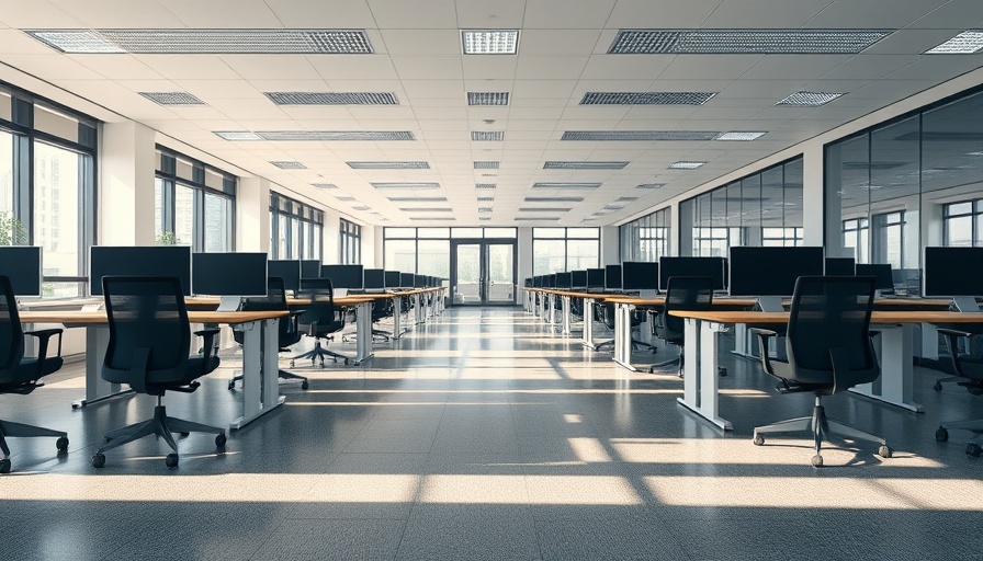 South Korea US Korean Workers Release, empty office space, modern environment.