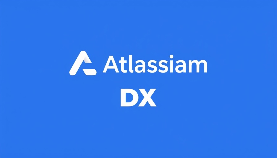 Atlassian and DX logos on a blue background