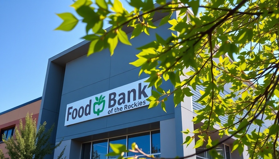 Exterior of Food Bank of the Rockies' new distribution center