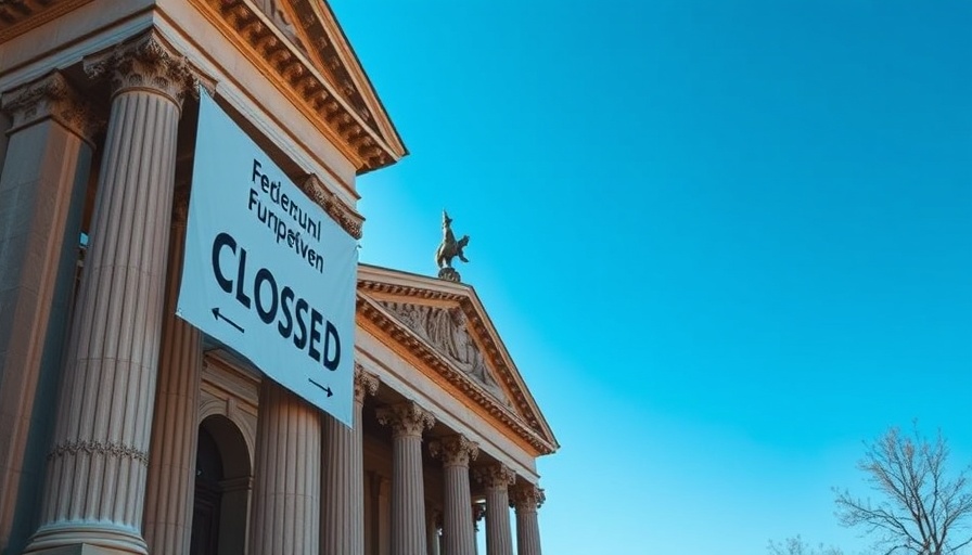 Museum closure sign due to federal shutdown.