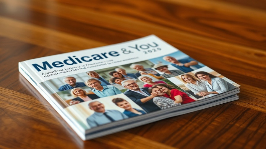 Medicare booklet 2025 on table for best states information.