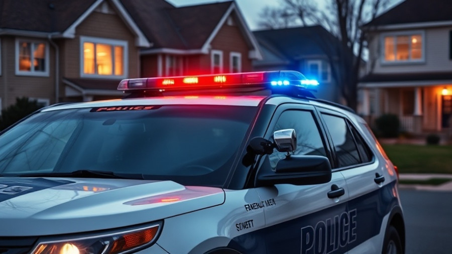 Denver local news: police vehicle in residential area with flashing lights.