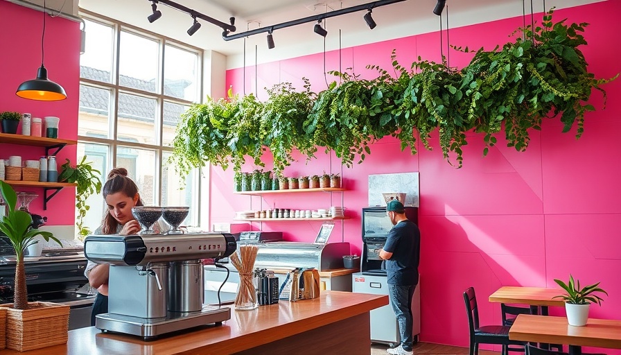 Vibrant cafe interior at Pigtrain and Milkbox, Denver Union Station.