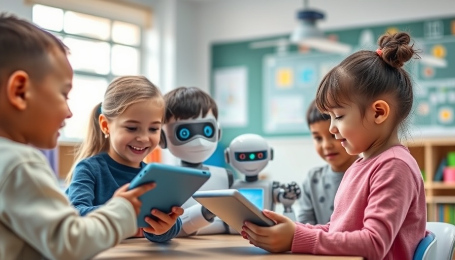Children interacting with a chatbot safely, highlighting Chatbot Safety for Children.