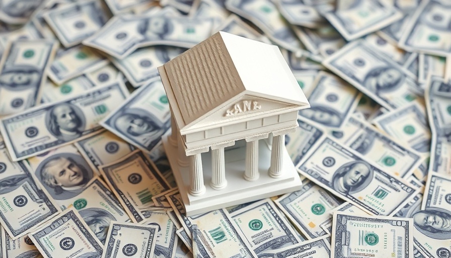 Miniature bank model on hundred dollar bills, symbolizing financial advice.