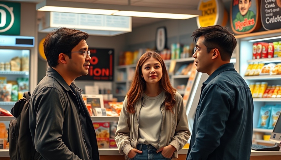 Denver news: Discussion in a local convenience store.