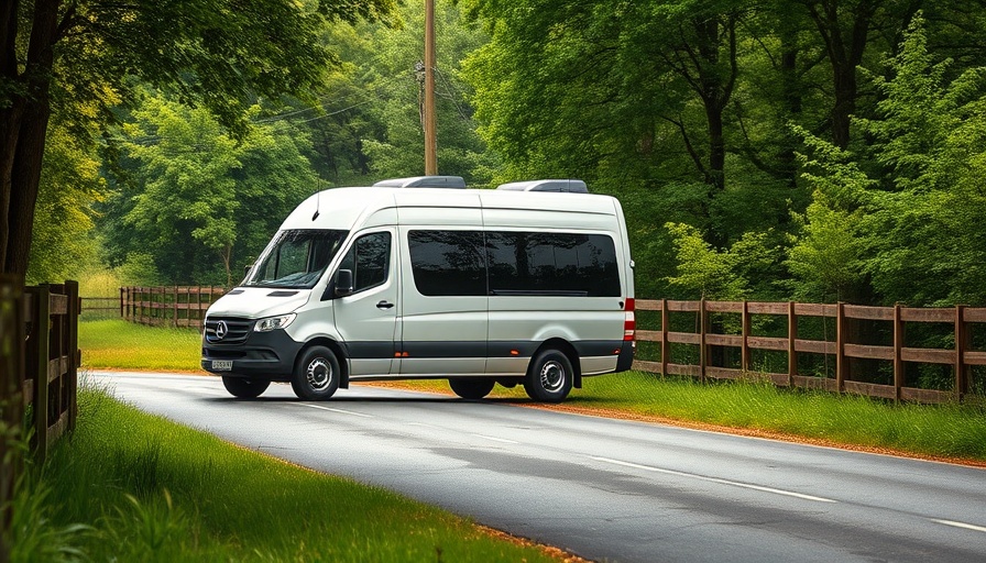 Silver van on rural road representing Monmouthshire County Council Home to School Transport Policy.
