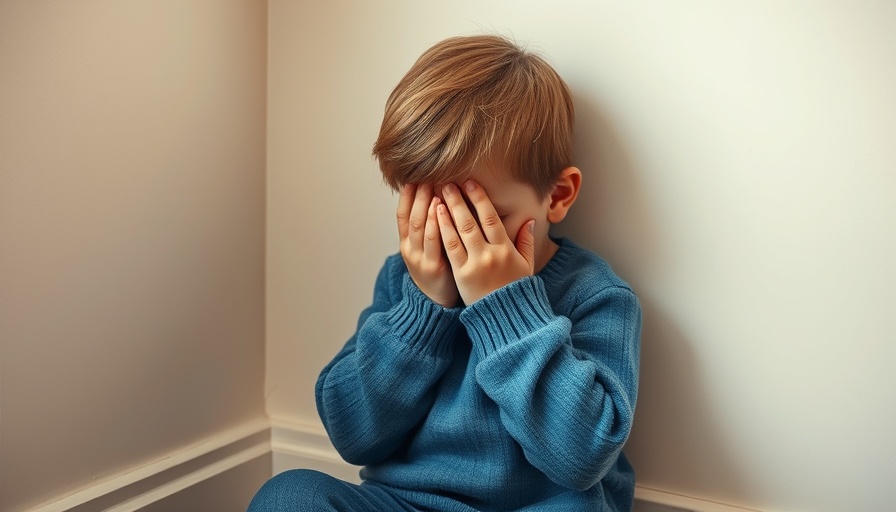 Young child in distress covering face, related to Scottish Child Abuse Inquiry.