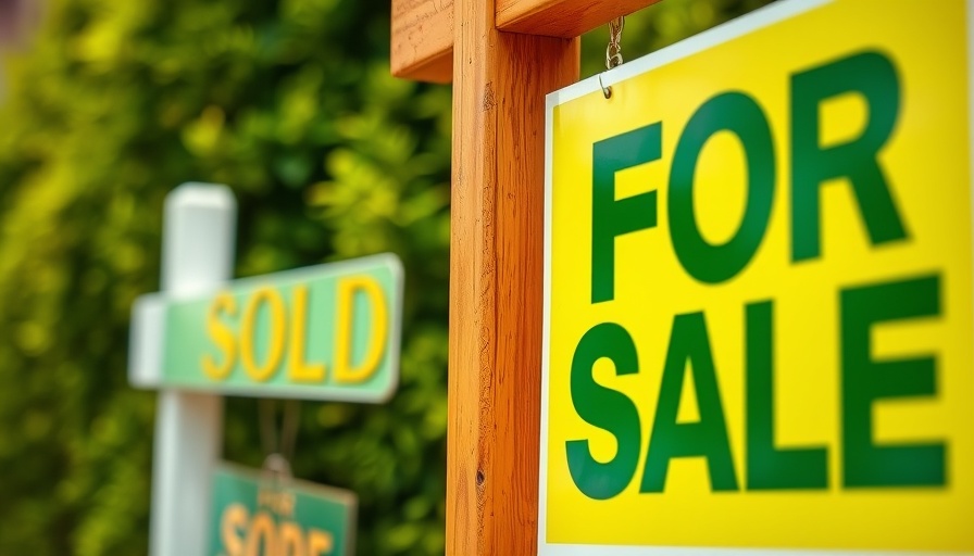 Monmouthshire house prices increase shown with sold, for sale signs