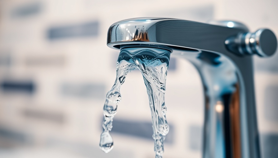 Flowing water from chrome faucet representing UK water sector reform.