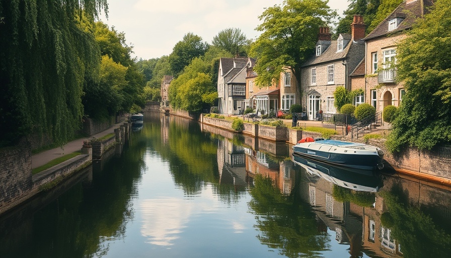 Picturesque Monmouthshire canal scene reflecting funding initiatives