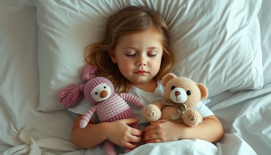 Young patient at Noah's Ark Children's Hospital holding toys.