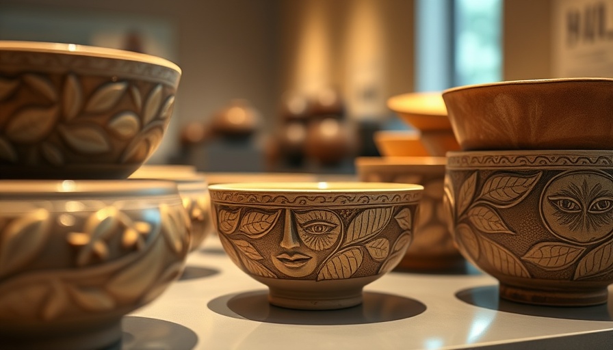 Intricate ceramic bowls at Hannan Jones' Perspective(s) exhibition.