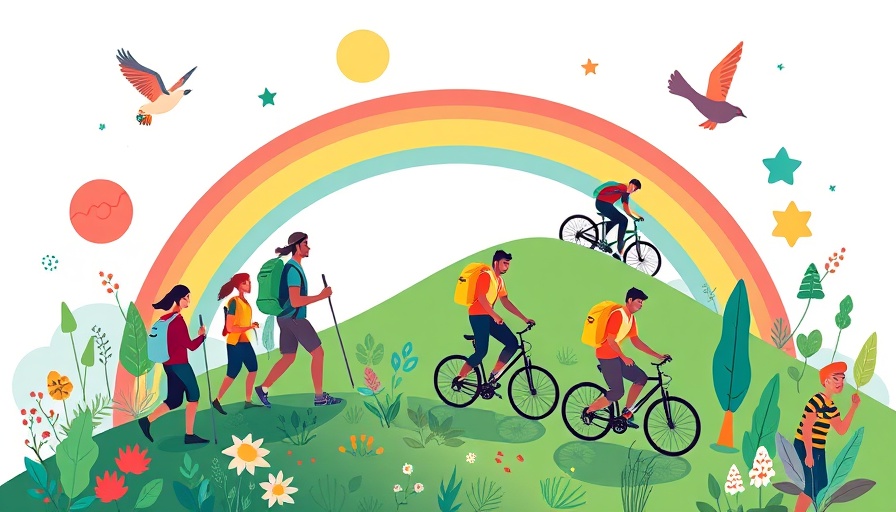 Marches Real Food and Farming Convergence colorful community illustration.