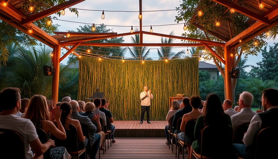The Tempest Retold premiere in a rustic outdoor theater setting
